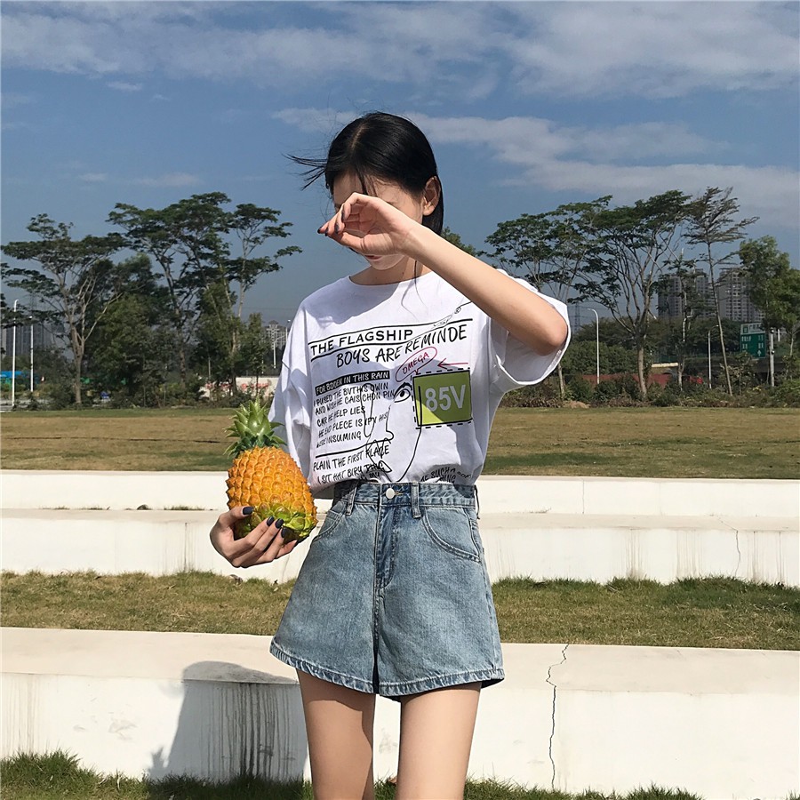 Quần short jean nữ TRƠN XANH VỪA mẫu mới SV8VF-467