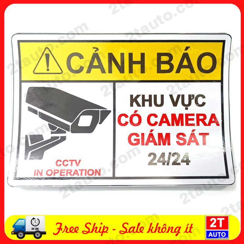 LOGO CẢNH BÁO KHU VỰC CÓ CAMERA GIÁM SÁT 24/24 | BigBuy360 - bigbuy360.vn