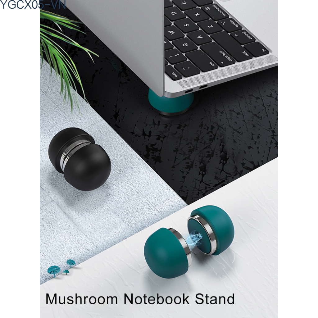 Set 2 Giá Đỡ Laptop Hình Nấm Bằng Hợp Kim Có Nam Châm Tiện Dụng | BigBuy360 - bigbuy360.vn