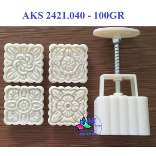 KHUÔN BÁNH TRUNG THU 100GR (4 VUÔNG TT)