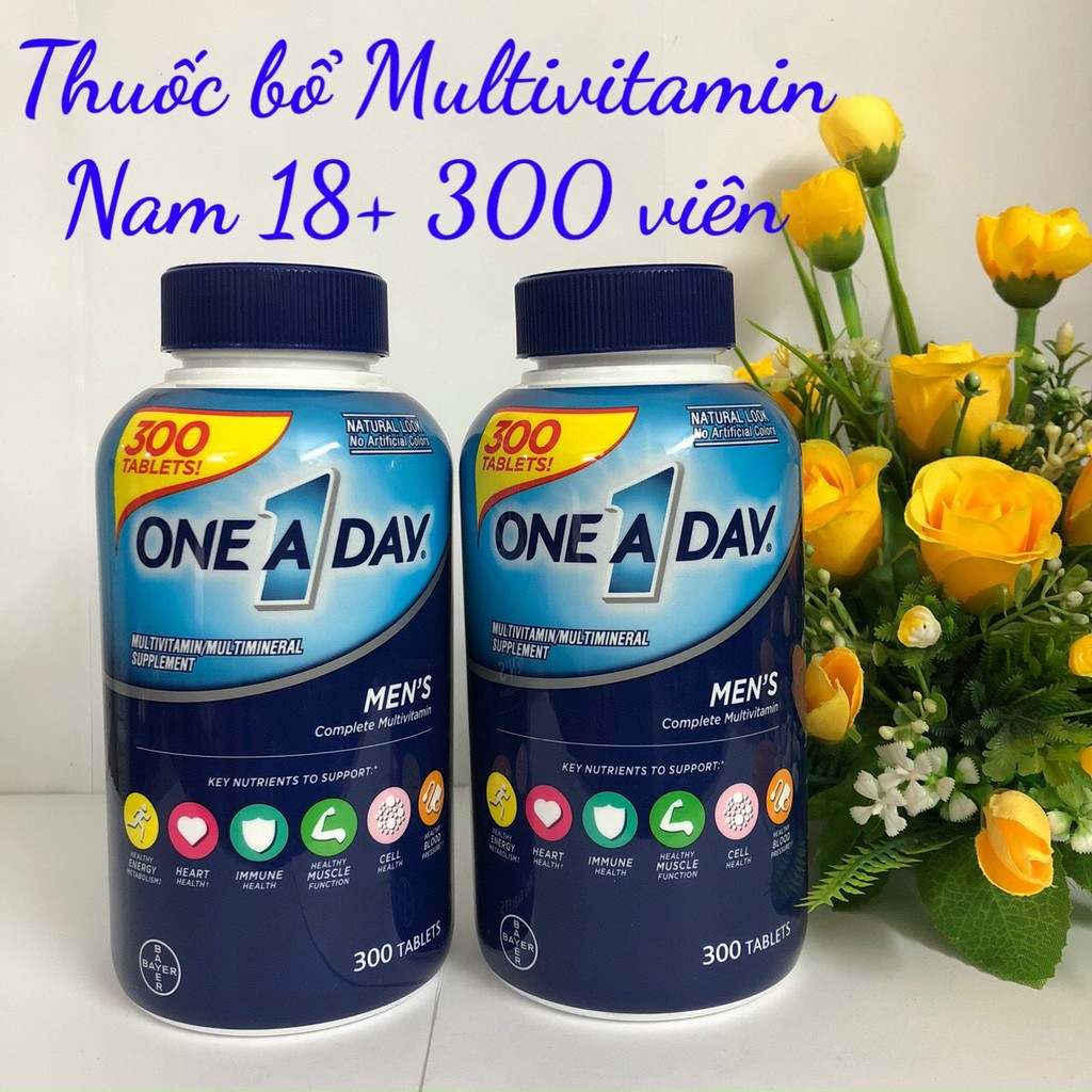 ❤️ [Date 1/2023] Mẫu Mới One A Day Men 300 viên Mỹ (Nam > 18 tuổi)