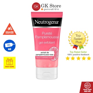 Gel Rửa Kết Hợp Tẩy Da Chết Giảm Mụn Neutrogena Visibly Clear Gel Nettoyant Exfoliant Pamplemousse Rose  150ml