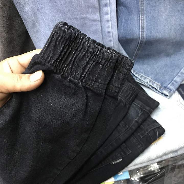 Quần Jogger nam jean co giãn [kiểu bo lai] JN351