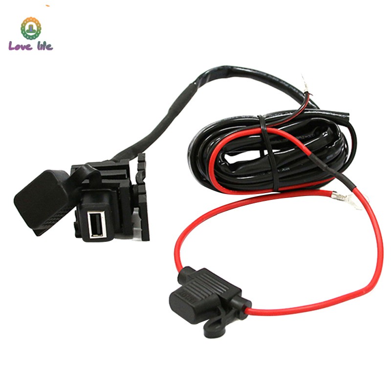 Motorbike Motorcycle USB Charger Mobile Phone Waterproof Power Socket Adapter 12V/24V
