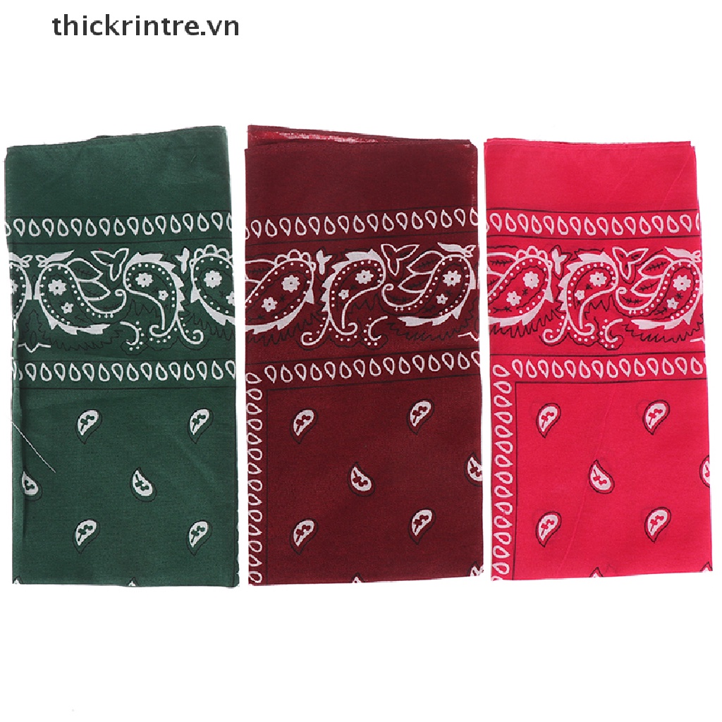 Băng Đô Vải Cotton Họa Tiết Paisley Phong Cách Retro Hip hop Cho Nam Nữ