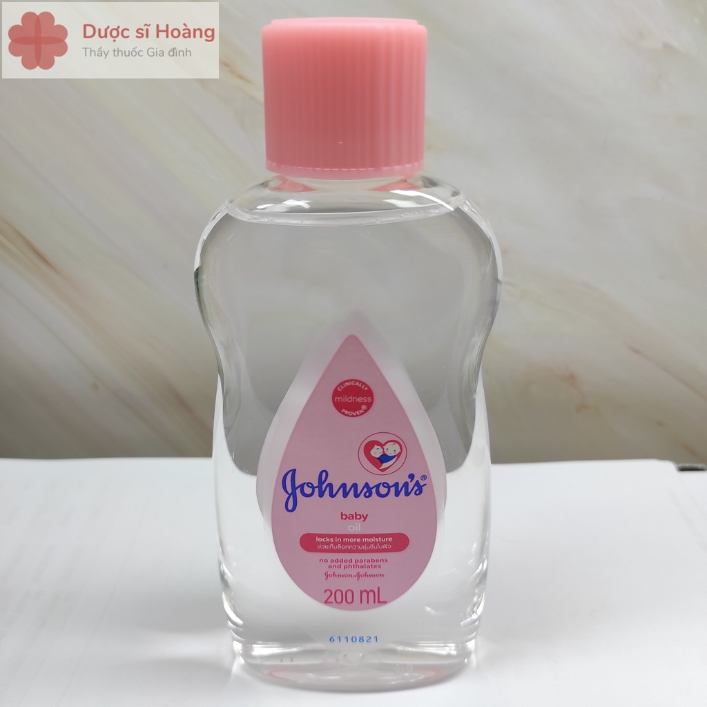 Dầu Mát Xa Dưỡng Ẩm Johnson's Baby Oil Pink 200ml