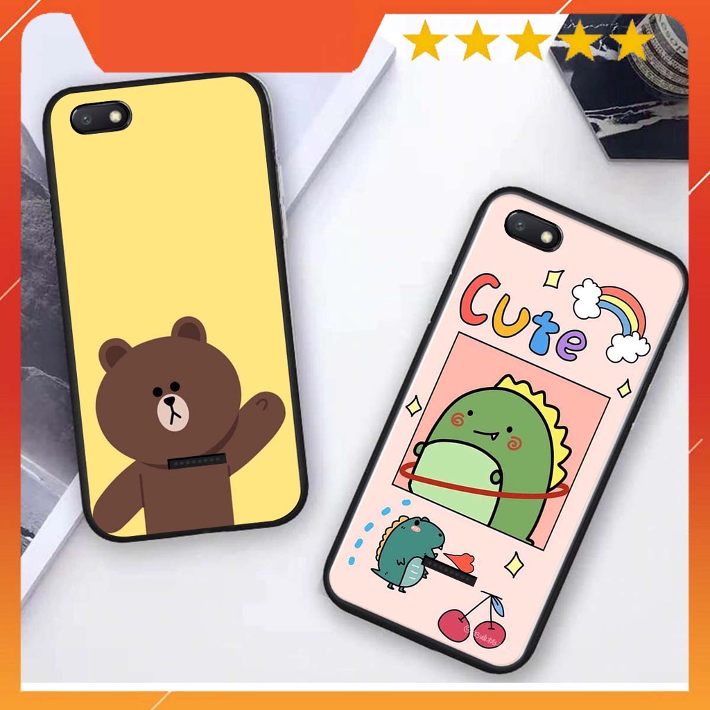 Ốp lưng Xiaomi REDMI 6A in hình khủng long , gấu nâu xinh xắn, siêu cute  mà còn vô cùng RẺ -ĐẸP