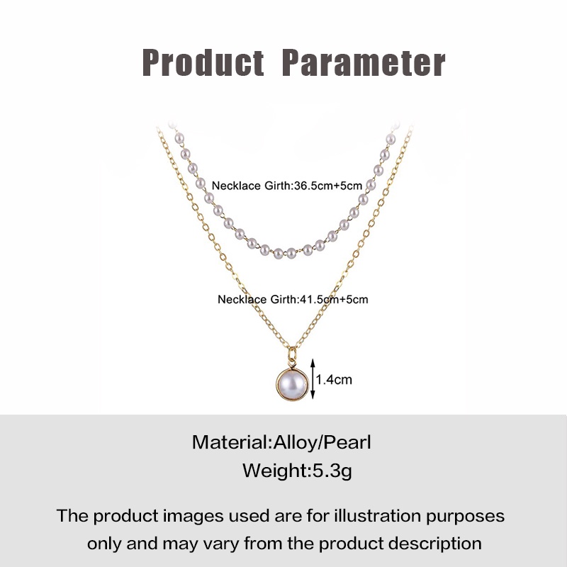 ✨✨Vòng cổ nhiều lớp đính ngọc trai lãng mạn thời trang cho nữ