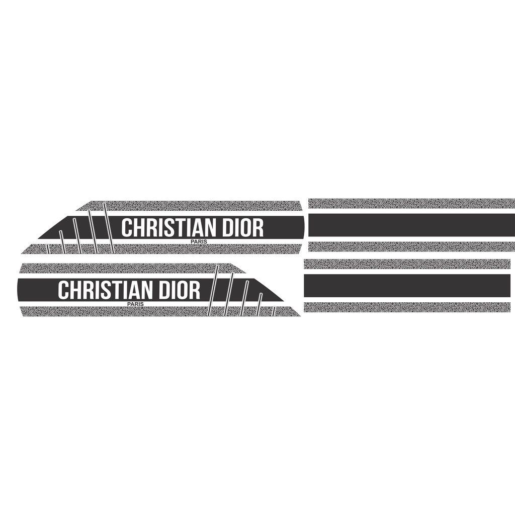 TEM VESPA MẪU CHRISTIAN DIOR  Dán Xe Sprint / Primavera Decal Rời Cao Cấp Chống nước - Chống bai màu