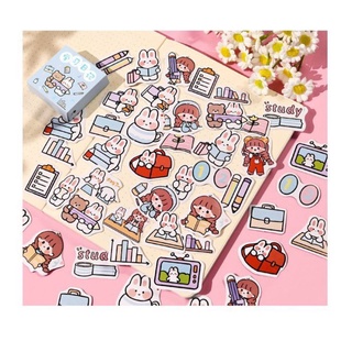 hộp sticker 50 miếng cắt sẵn