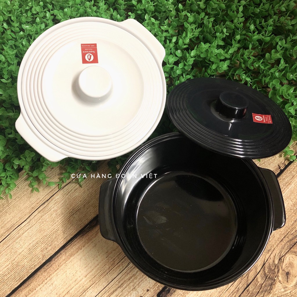 Thố Melamine Có Nắp - Kiểu Dáng Sang Trọng