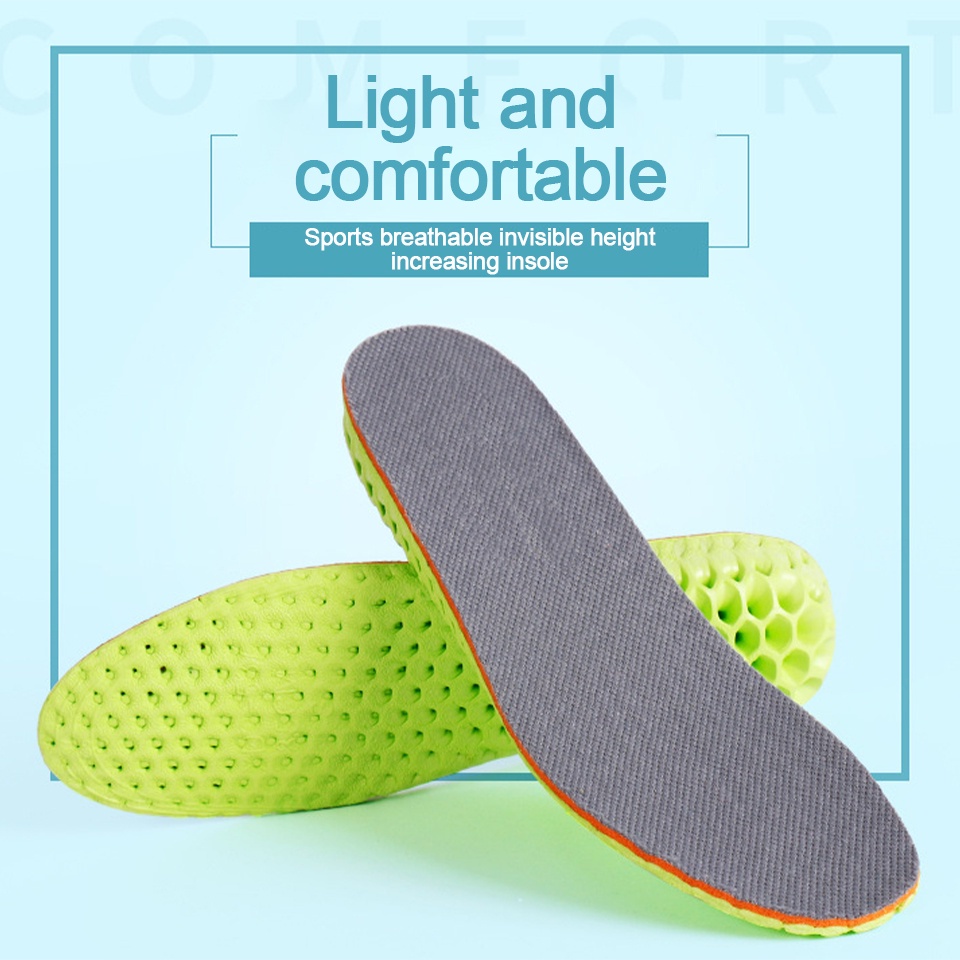 Miếng Lót Giày Thể Thao Thoáng Khí Tăng Chiều Cao 1.5cm 2.5cm3.5cm