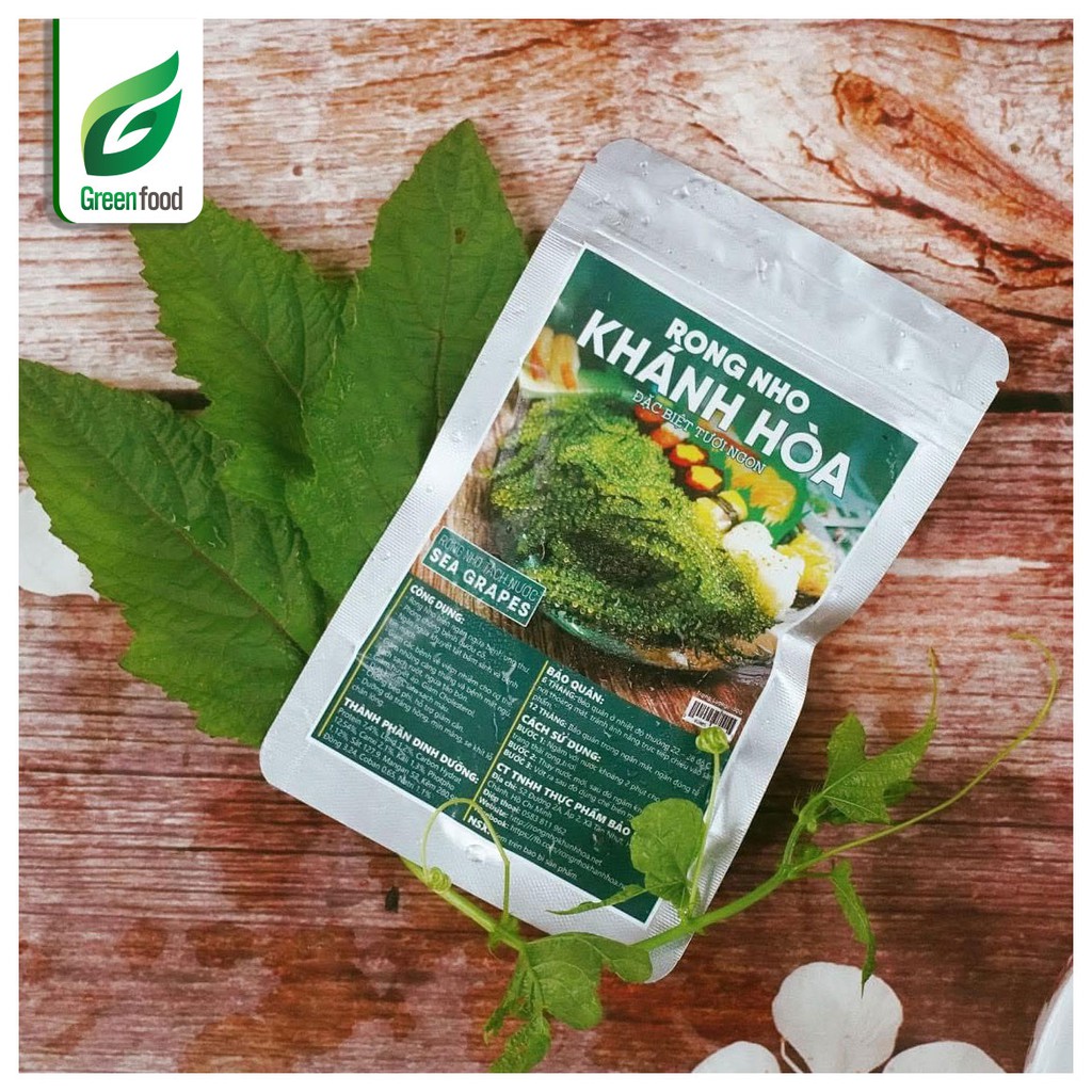 Rong Nho Tách Nước Khánh Hòa 25g - Viên ngọc xanh của biển cả - GreenFood | BigBuy360 - bigbuy360.vn
