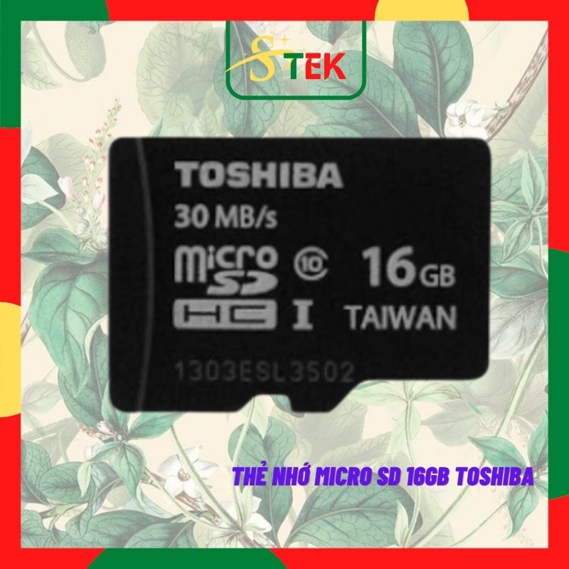 Thẻ nhớ Micro Sd Toshiba 16gb Chuyên Dùng Cho Camera Điện Thoại