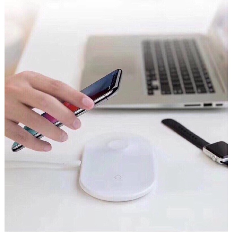 Đế sạc không dây 2in1 SmartPhone và Apple Watch chính hãng Baseus