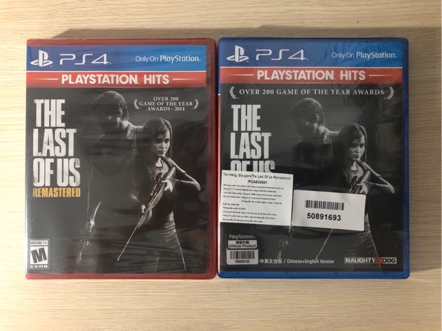 [Hits][Hộp đỏ] The Last Of Us Remastered PS4 Game (PlayStation Hits) - Đĩa game độc quyền chính hãng Sony PS4 #amazon