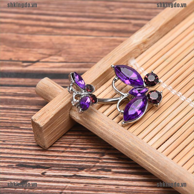 Khuyên Rốn Hình Bướm Đính Đá Xinh Xắn