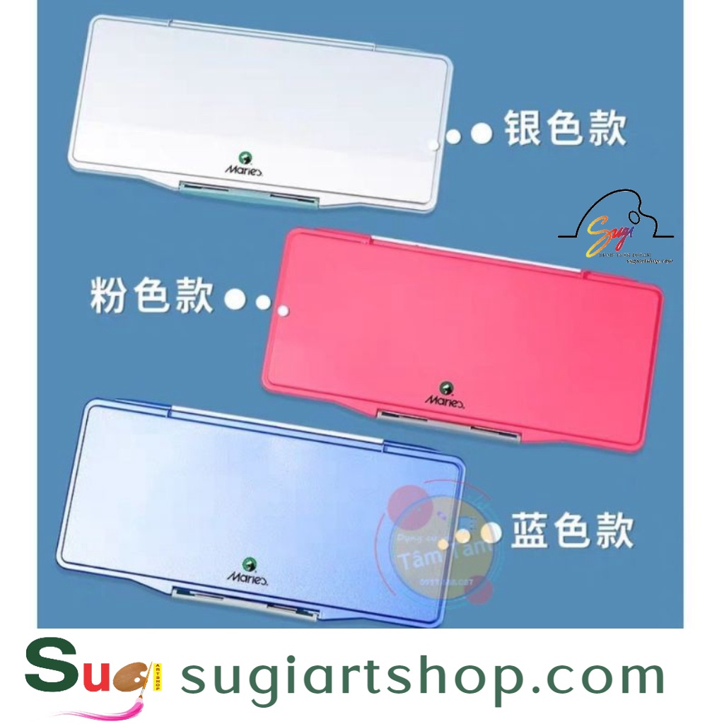 -Vĩ Pha màu Maries, Palette pha màu Marie's 18 ô và 32 ô mã hàng H-028, H029