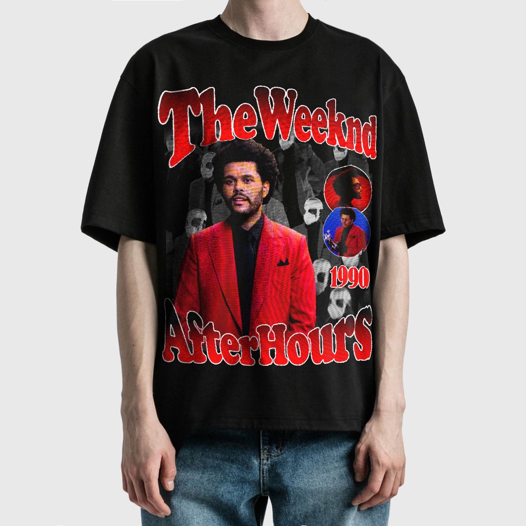 BLANK | Áo Thun ANH CUỐI TUẦN Tay Lỡ Unisex - Đen/Trắng Cổ Tròn