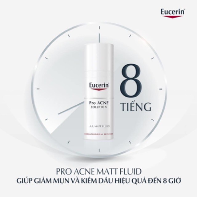 Kem dưỡng ẩm Eucerin ProAcne A.I Matt Fuild cho da dầu, ngừa mụn 50ml