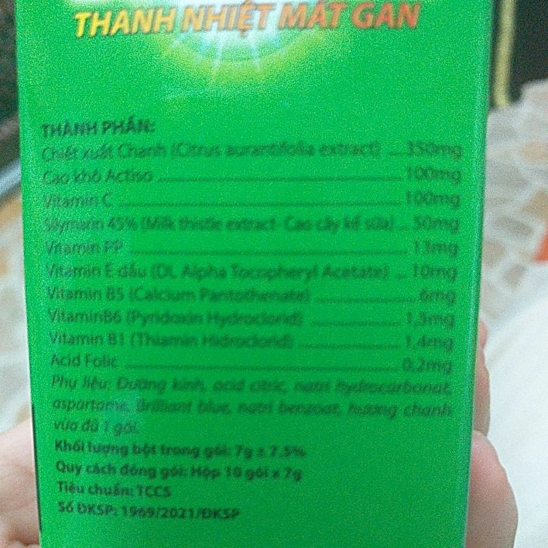 Cốm sủi thanh nhiệt mát gan Actiso TaKaCool