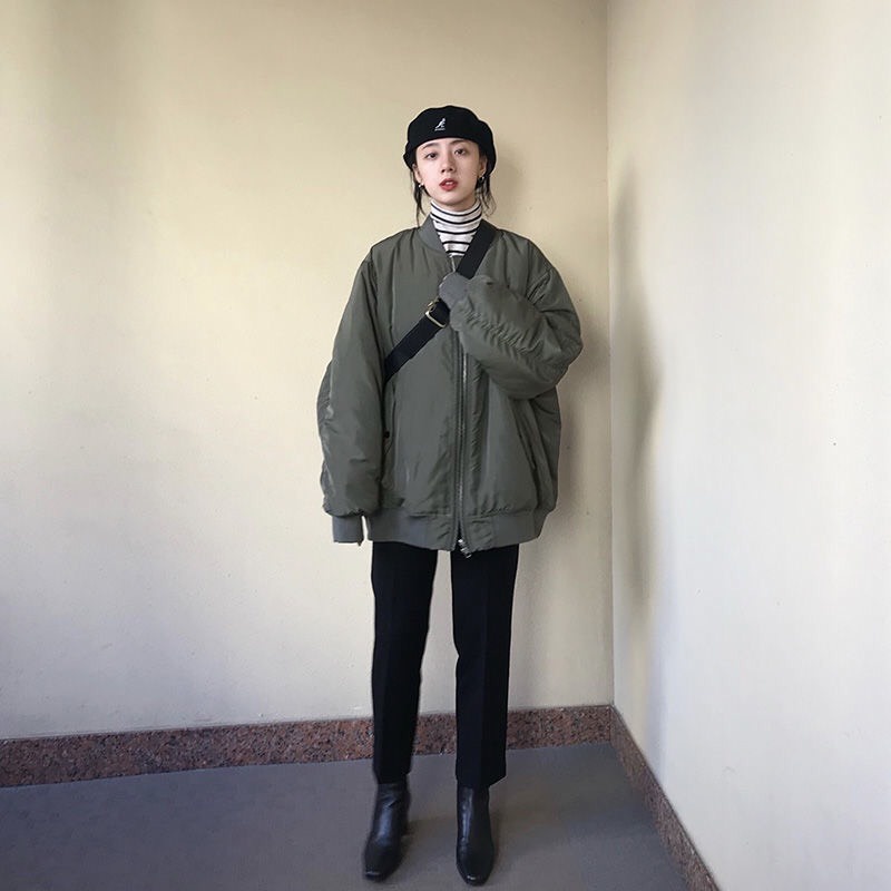 Áo Phao Bomber Ulzzang Unisex | Áo Đôi | Phong Cách Trẻ Trung