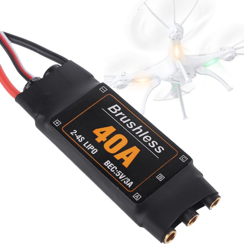 ESC điều khiển tốc độ động cơ không chổi than 40A 2-4S cho máy bay điều khiển từ xa FPV RC1076