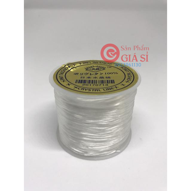 Mộc - Chỉ tơ chỉ chun chỉ xỏ hạt đá phong thủy đủ màu (co dãn- loại mịn/chắc)