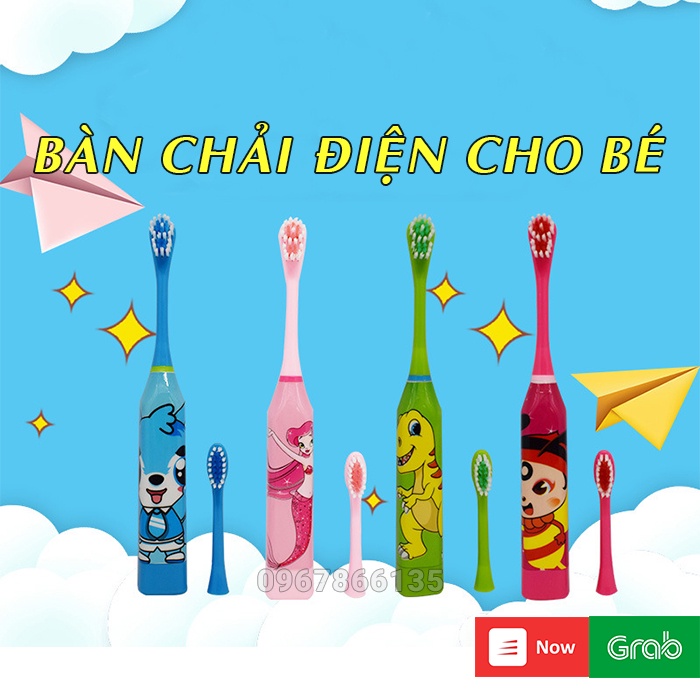 Bàn chải đánh răng điện dành cho bé chống nước – Bàn chải đánh răng tự động cho bé