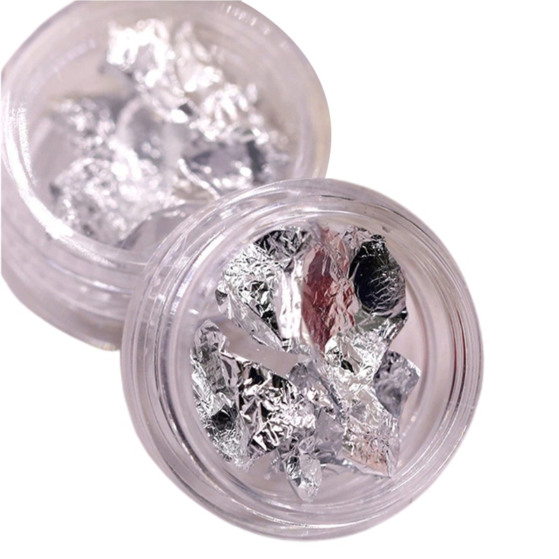 Giấy Foil Vàng Hồng / Bạc Lấp Lánh 3D Tự Trang Trí Móng Nghệ Thuật