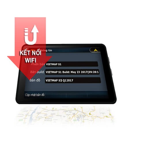Camera hành trình Vietmap A50 ghi hình trước sau kiêm dẫn đường Vietmap S1, có cảnh báo