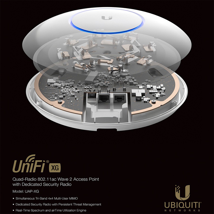 Thiết bị wifi Unifi UAP-XG 802.11ac Wave 2 4266Mbps MU-MIMO 4x4 hàng chính hãng