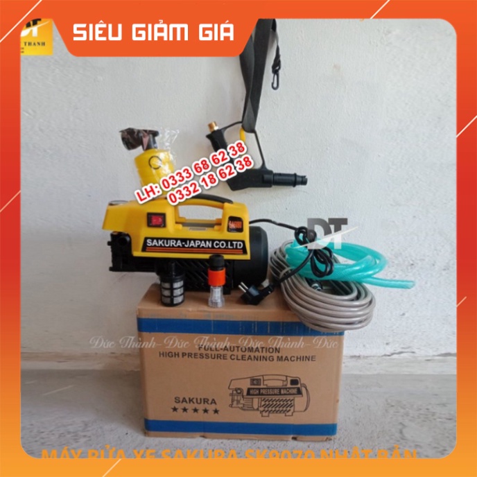 Cam kết Chính hãng Máy rửa xe SAKURA japan. Công suất 3500W.