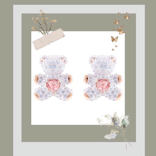 Bông tai Gấu Swarovski