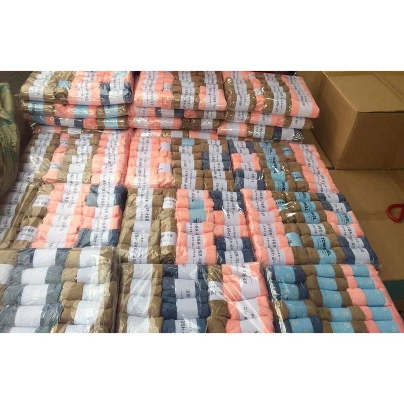 SÉT KHĂN MẶT SỘI BÔNG HÀN QUỐC
