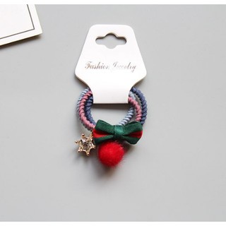 SET 3 CÁI ĐỒ CỘT TÓC DÂY SIÊU ÊM TÓC CHO BÉ GÁI CAO CẤP