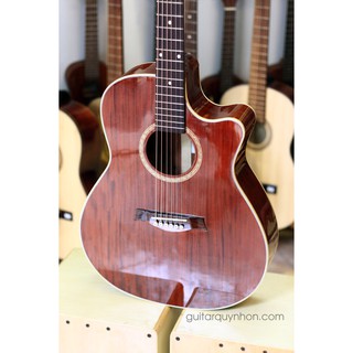 Guitar Acoustic QH7A (Full Hồng Đào)