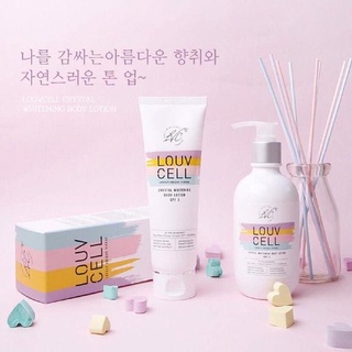 Sữa dưỡng thể trắng da Louv Cell Crystal Whitening Body Lotion SPF5