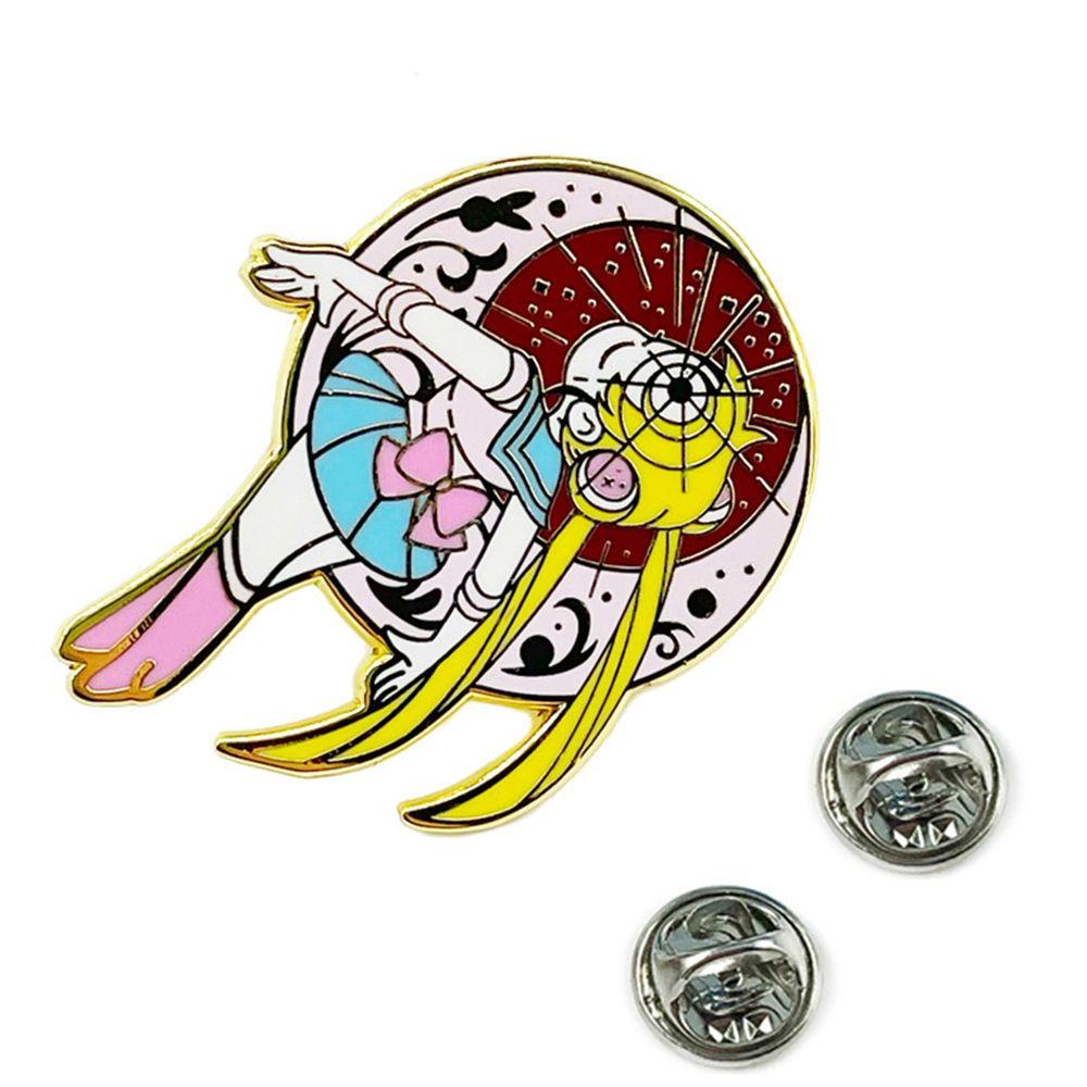 Huy Hiệu Cài Áo Hình Mặt Trăng Hoạt Hình VANES1 Phong Cách Nhật Bản Dễ Thương