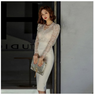 Đầm Ôm Dáng Tay Dài Thanh Lịch Dành Cho Nữ
