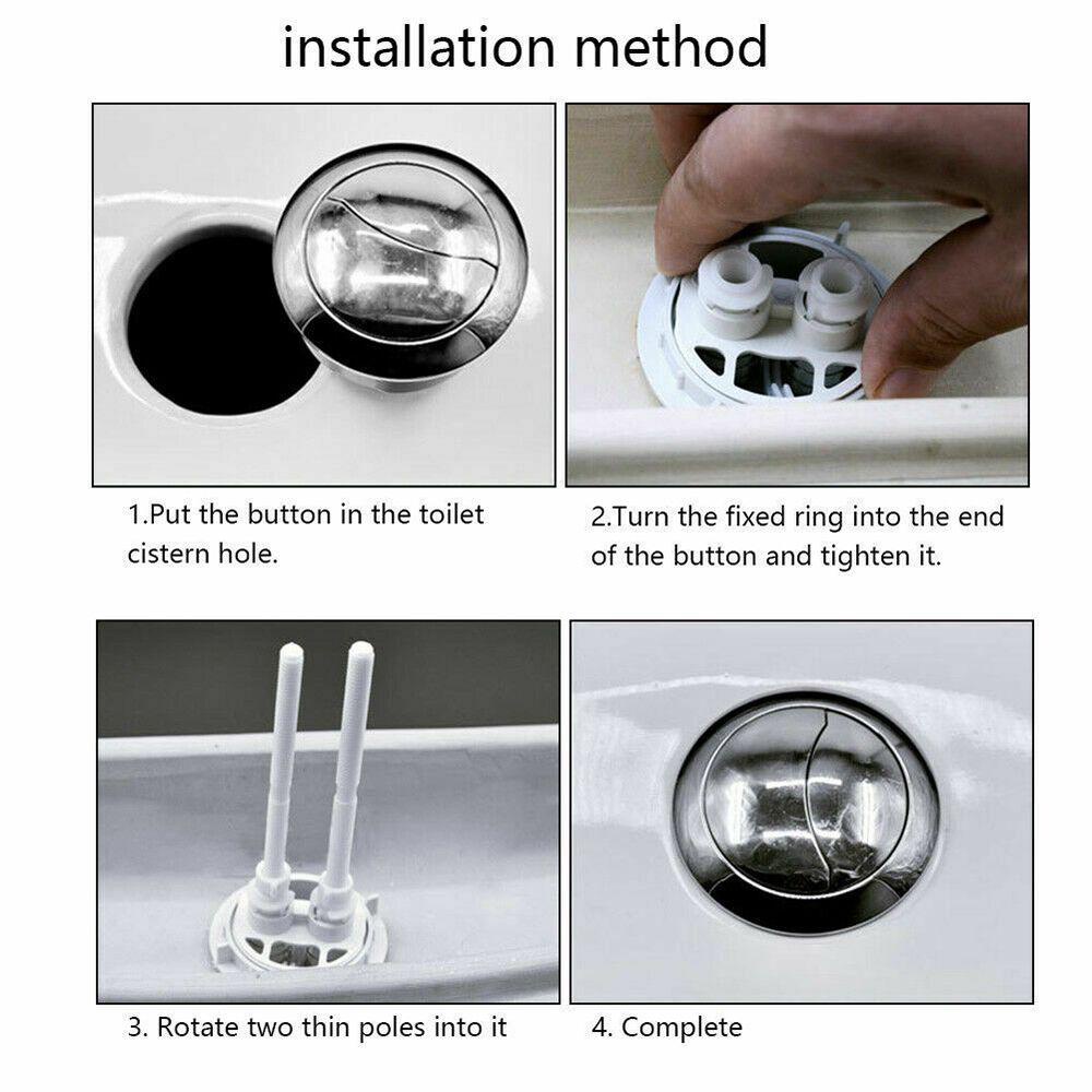 Bộ 2 Van Nút Xả Nước Bồn Cầu 38mm Mới