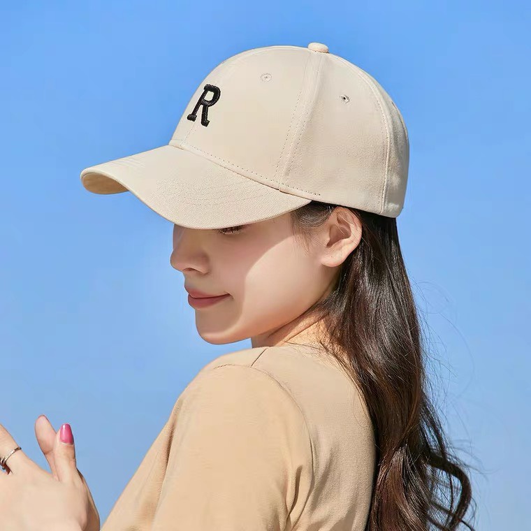 Mũ lưỡi trai chữ R nhiều màu, nón kết form unisex nam nữ - MK21