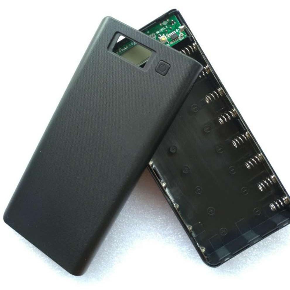 Box sạc dự phòng 8 cell sử dụng pin 18650 LCD-KHÔNG KÈM PIN
