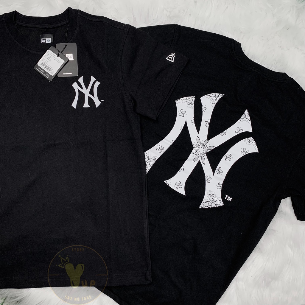 Áo New era x Mlb chính hãng, áo thun unisex, logo ny to phong cách trẻ trung, năng động