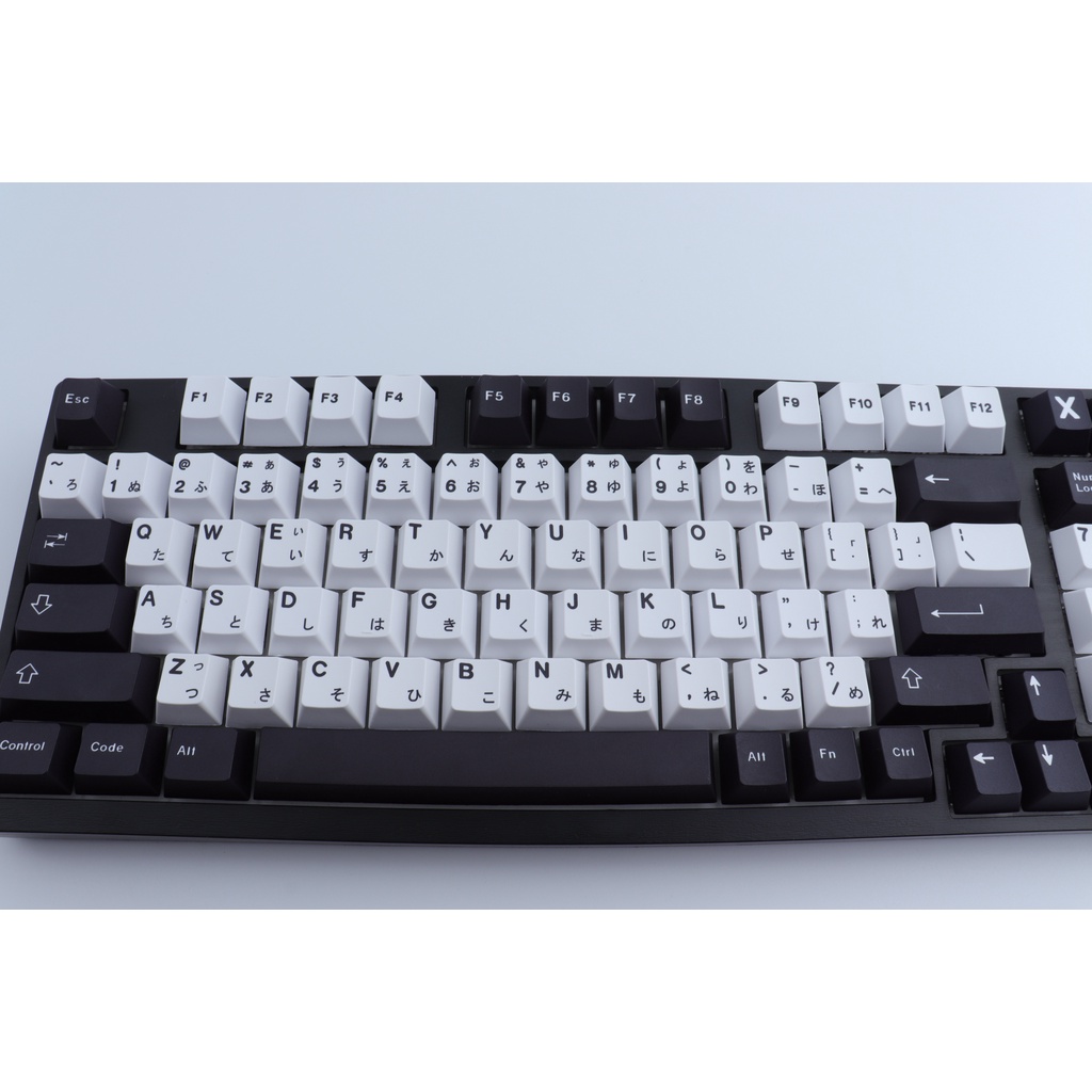 129 Key PBT GMK Màu đen và trắng Keycaps Cherry Profile DYE SUB Nhật Bản Keycap dành cho Cherry MX Switch Bàn phím cơ / Bàn phím cơ chơi game