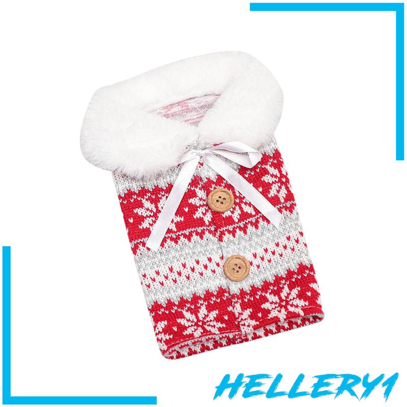 [Hellery1] Túi Bọc Chai Rượu Vang Trang Trí Giáng Sinh