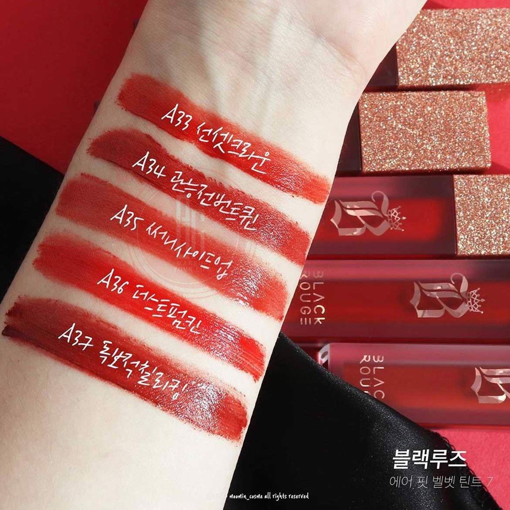 {XẢ KHO SỈ} Ver07 (A33~A37) Son Kem Lì BLACKROUGE Air Fit Velvet Lip Tint 3.5g