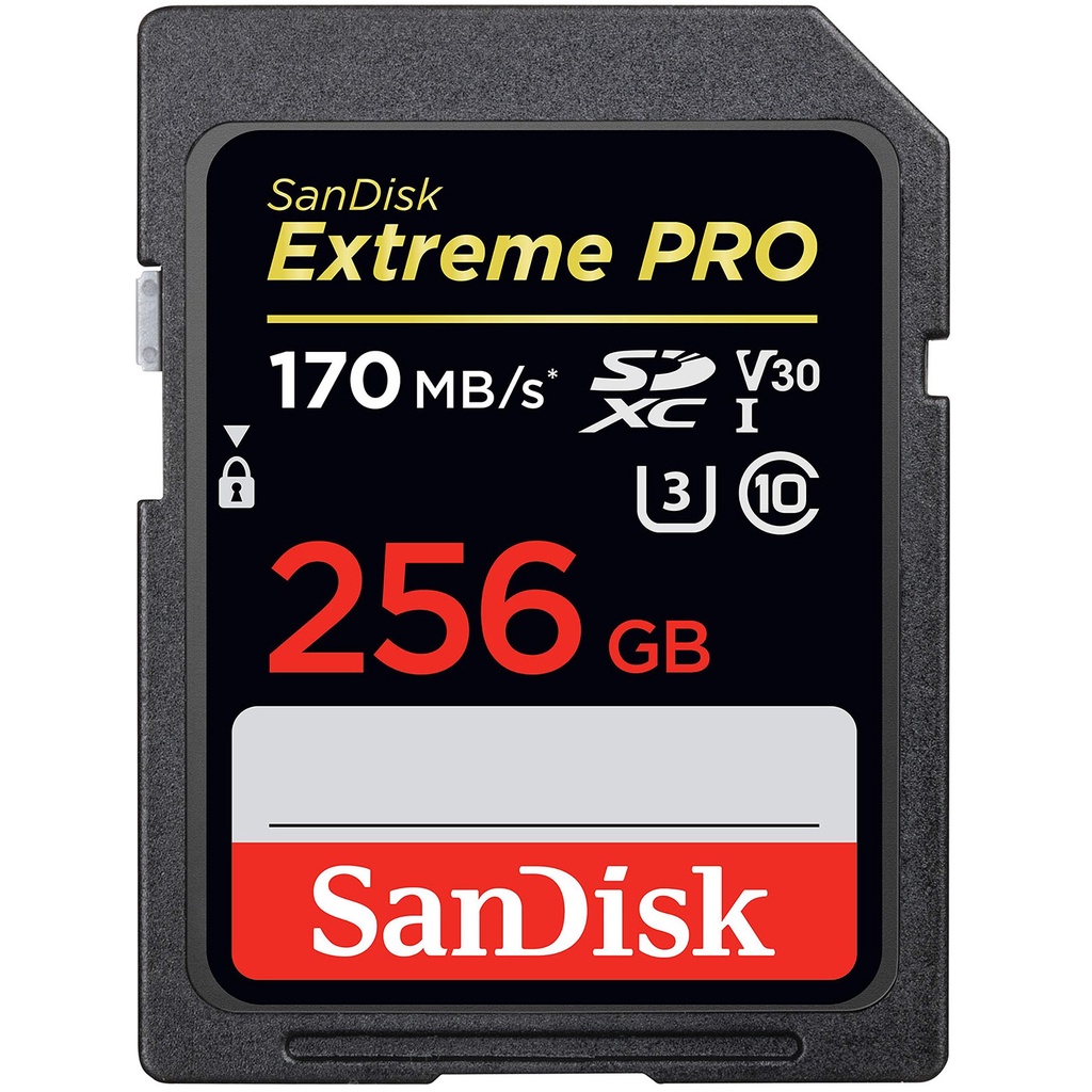 Thẻ nhớ SanDisk SDXC Extreme Pro 256GB 170/90 MB/s U3