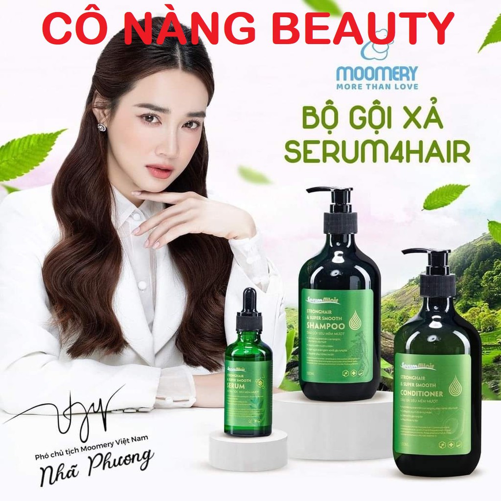 BỘ SẢN PHẨM MỌC TÓC SIÊU PHỤC HỒI - MOOMERY - CHÍNH HÃNG - DẦU GỘI - DẦU XẢ - SERUM DƯỠNG TÓC