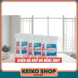 Combo 5 túi Khăn vải Khô đa năng Aiko 270 tờ/túi